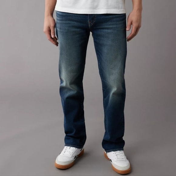 AE Dark Wash AirFlex+ Original Bootcut Jean Sz 28x30 - Picture 1 of 8